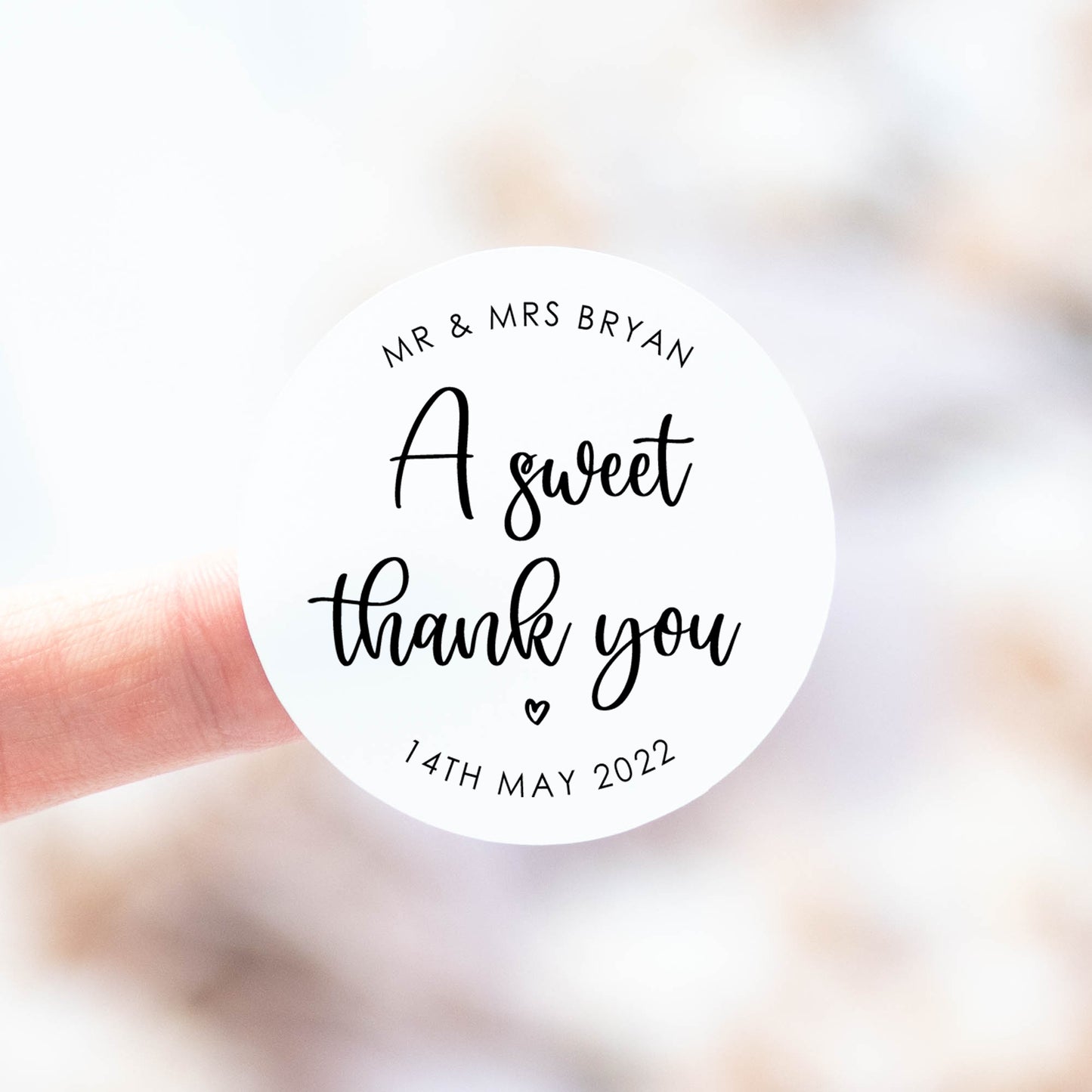 'A Sweet Thank You' Stickers