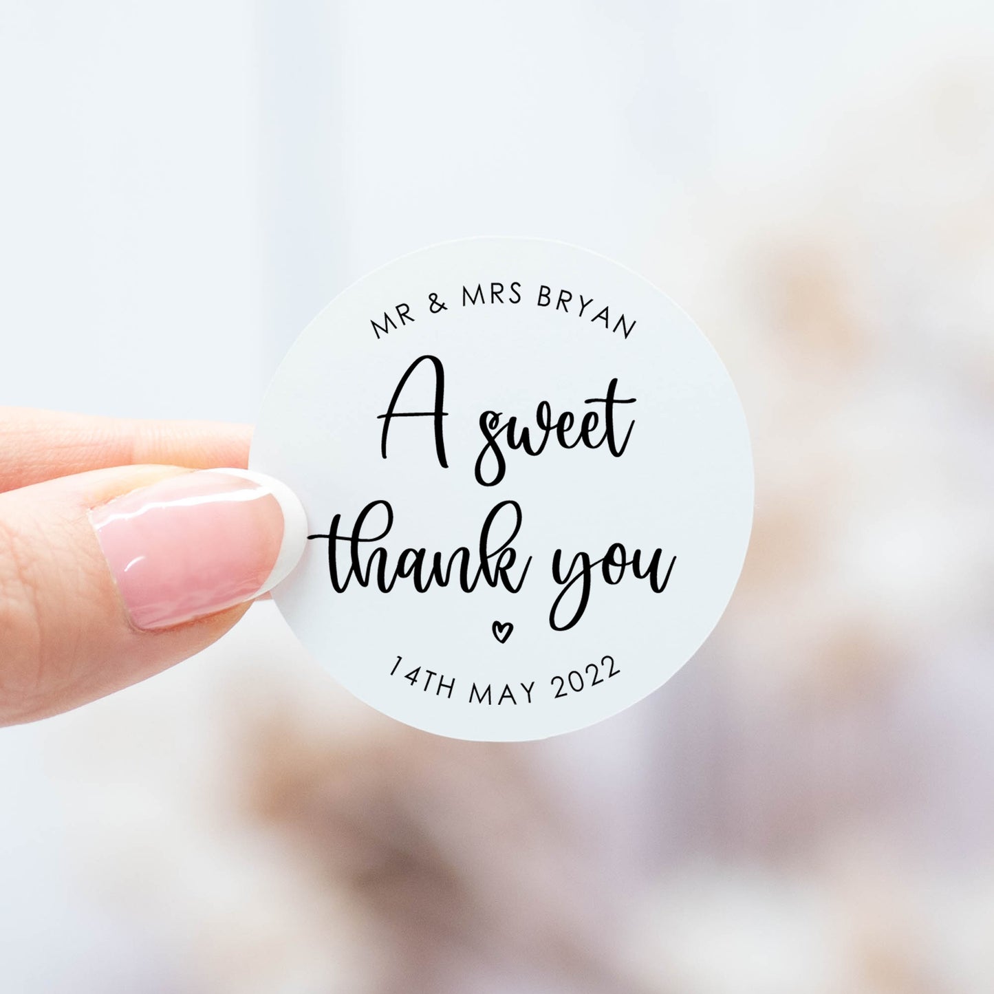 'A Sweet Thank You' Stickers