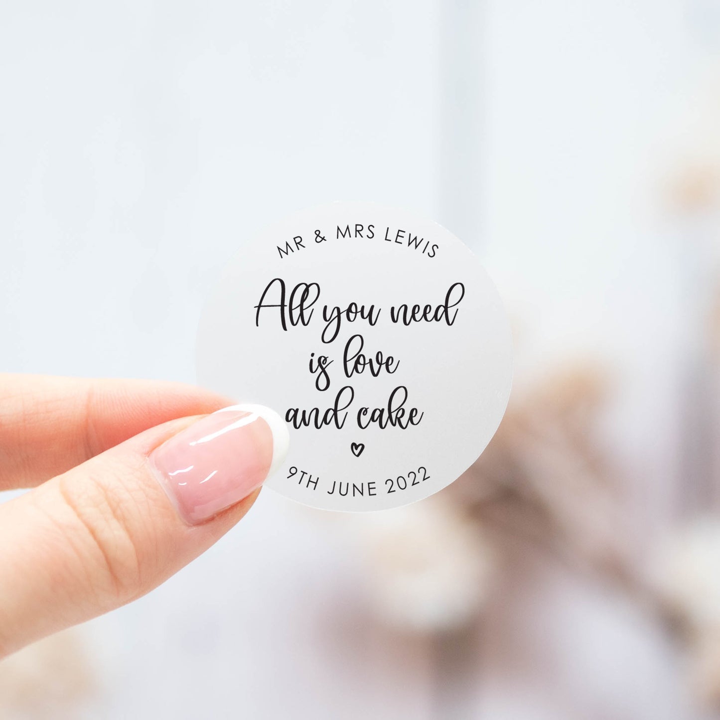 'All You Need Is Love And Cake' Stickers