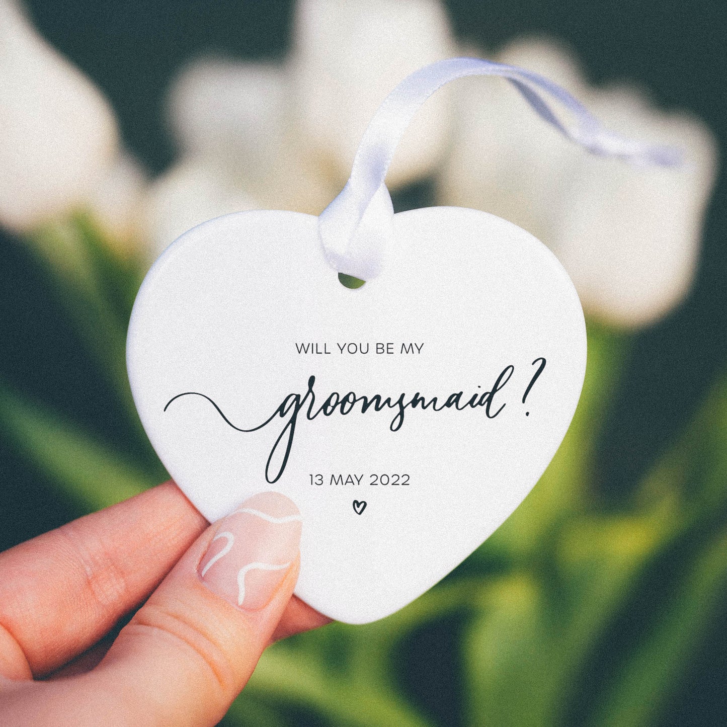 'Will You Be My Groomsmaid?' - Ceramic Ornament