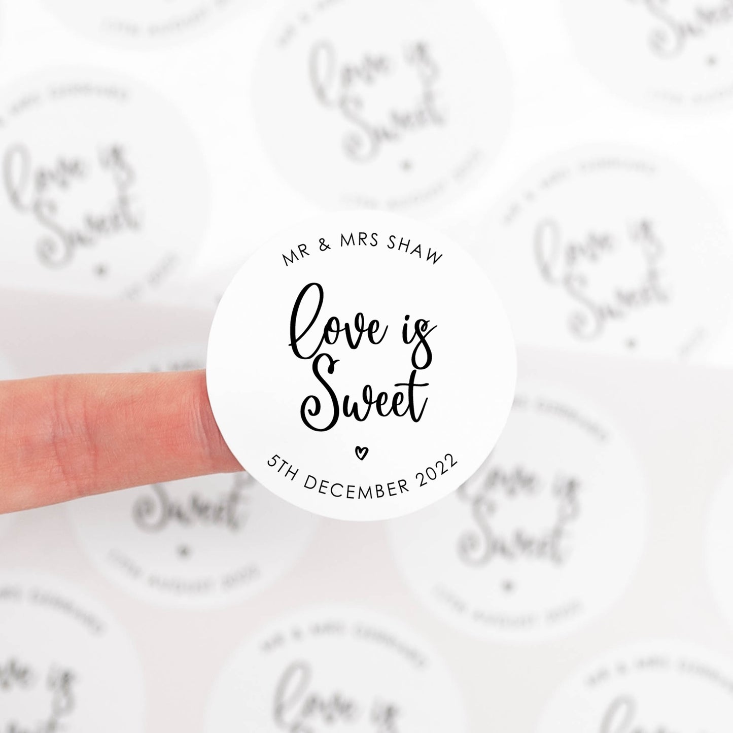 'Love Is Sweet' Stickers